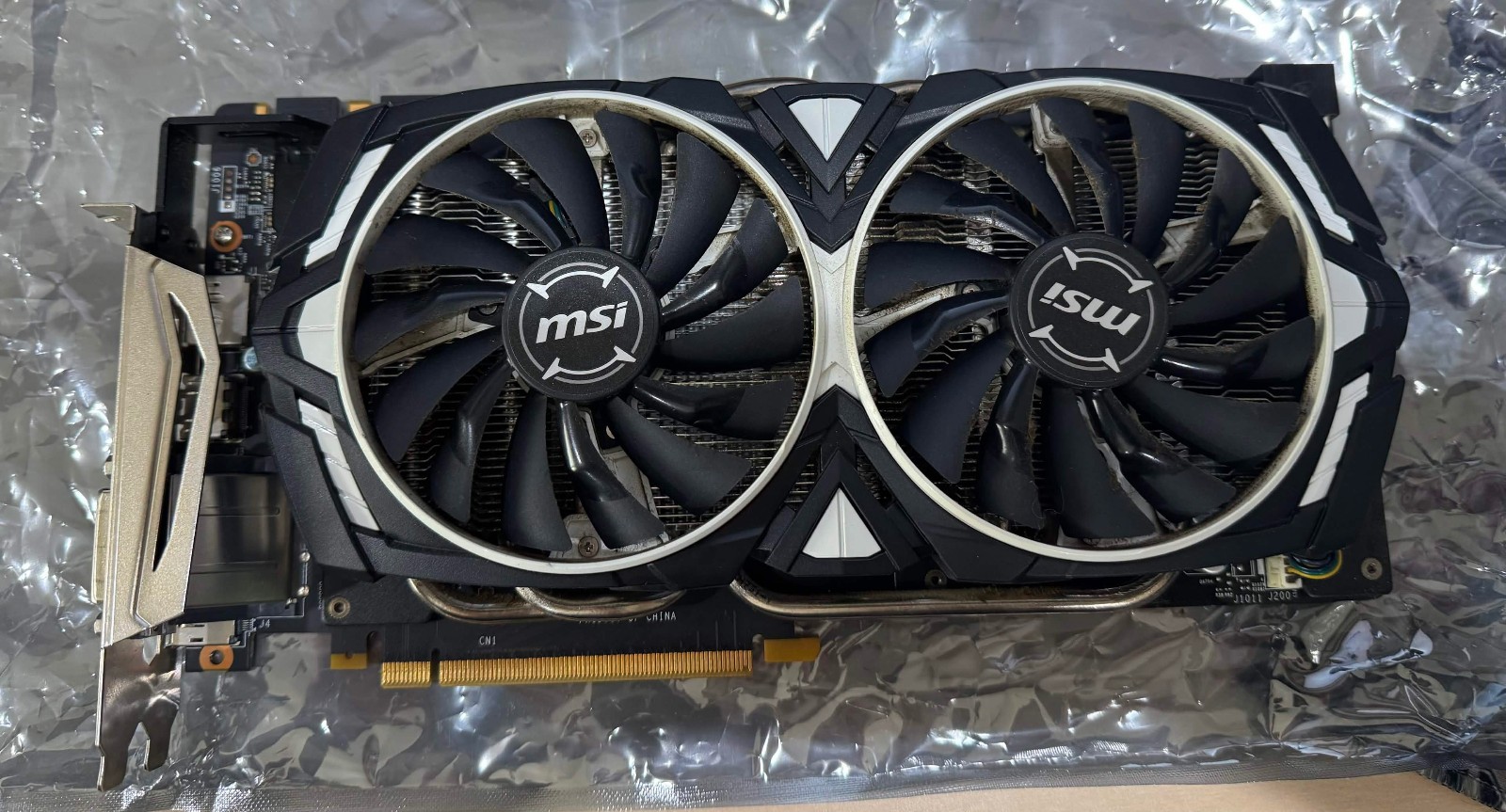 MSI GTX 1070 Video Card GTX 1070 ARMOR 8G *FOR PARTS*