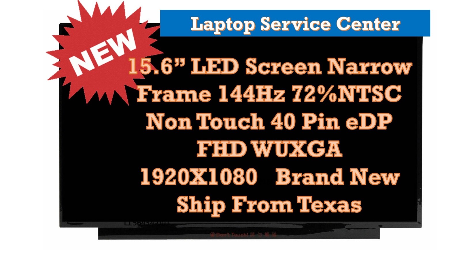 New  MSI MS-16Q4 144Hz 72%Colour 15.6" LED LCD Screen  FHD eDP 40PINS Display