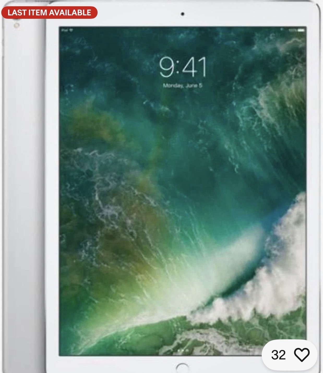 Apple iPad Pro 2nd Gen, 12.9", 64gb , WIFI + 4G Factory Unlocked A1671 - Silver