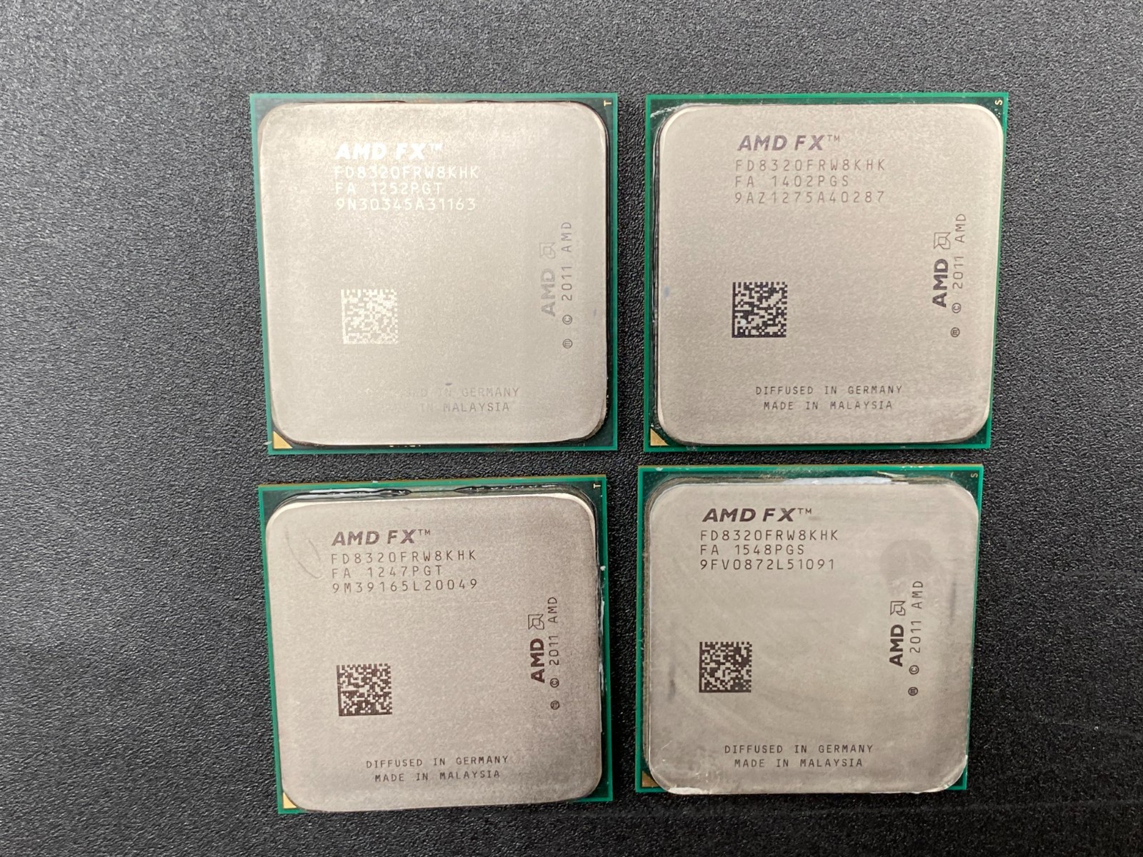 4 LOT AMD FX FD8320FRW8KHK CPU 8-CORES AM3+ 8MB CACHE 125W TDP 125W