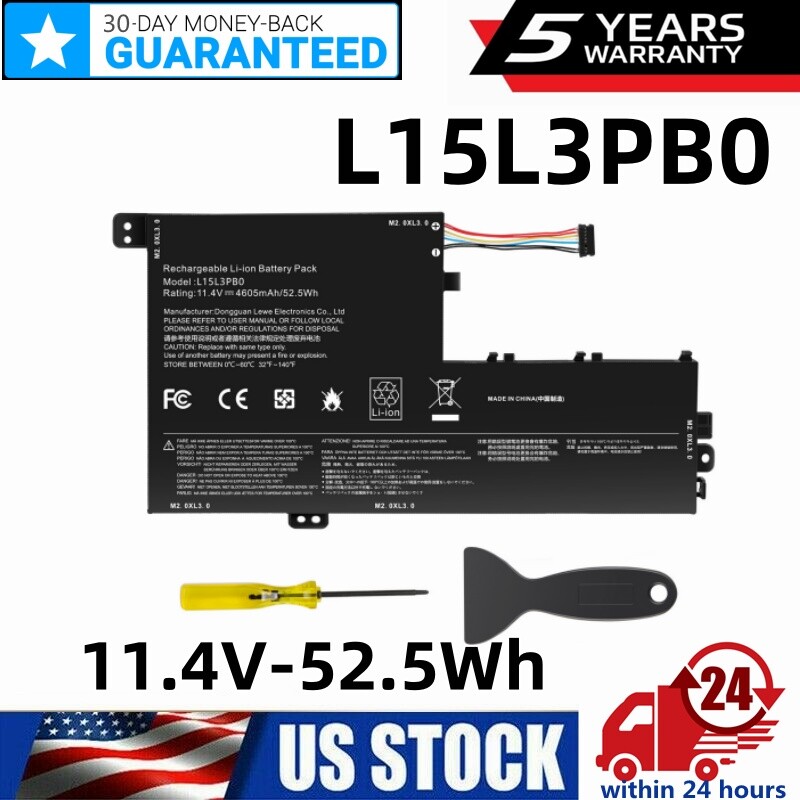 ✅L15M3PB0 L15L3PB0 Battery for Lenovo IdeaPad 320S-14IKB 320S-15ABR 15ISK 52.5Wh