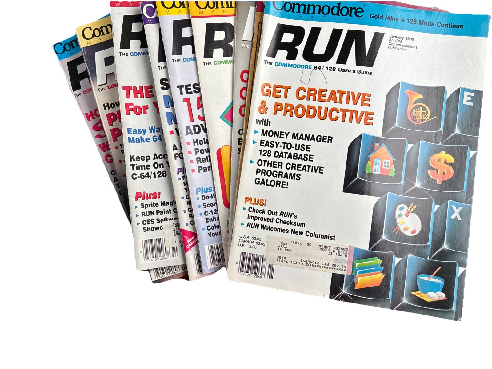 Run Magazine Jan Mar-Dec 1990 Commodore 64/128 User’s Guide 9 Issues