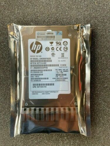 HP 627117-B21 627195-001 300GB SAS 15K 6G 2.5" HDD FOR DL370 DL380 DL385 G6 G7