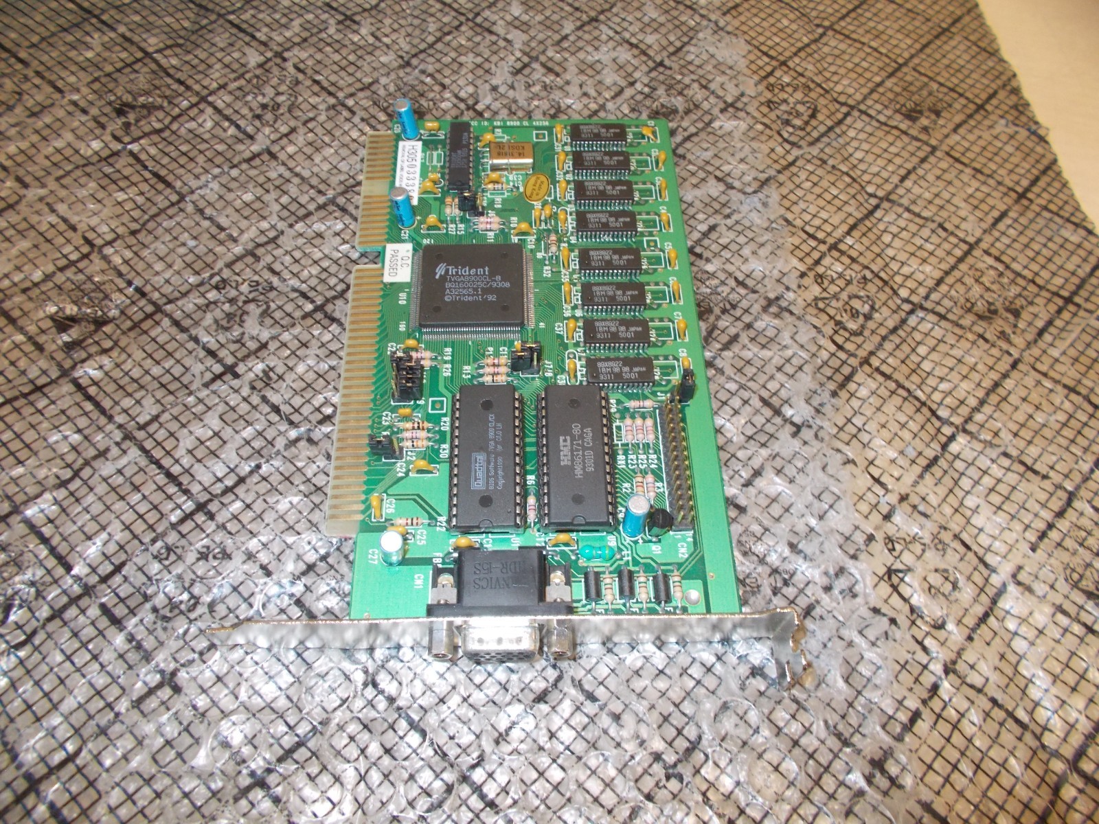 Trident TVGA8900CL-B 1MB ISA VGA Video Card KBI 8900 CL 4X256
