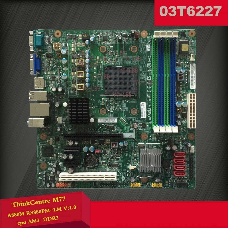 03T6227 For Lenovo ThinkCentre M77 A880M Motherboard V1.0 AM3 interface A880M
