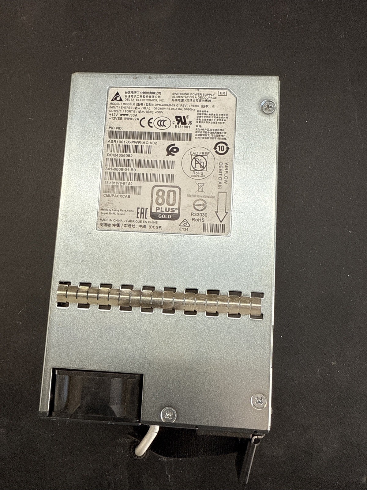 Cisco ASR1001-X-PWR-AC 341-0608-01 Power Supply for ASR1001-X Router