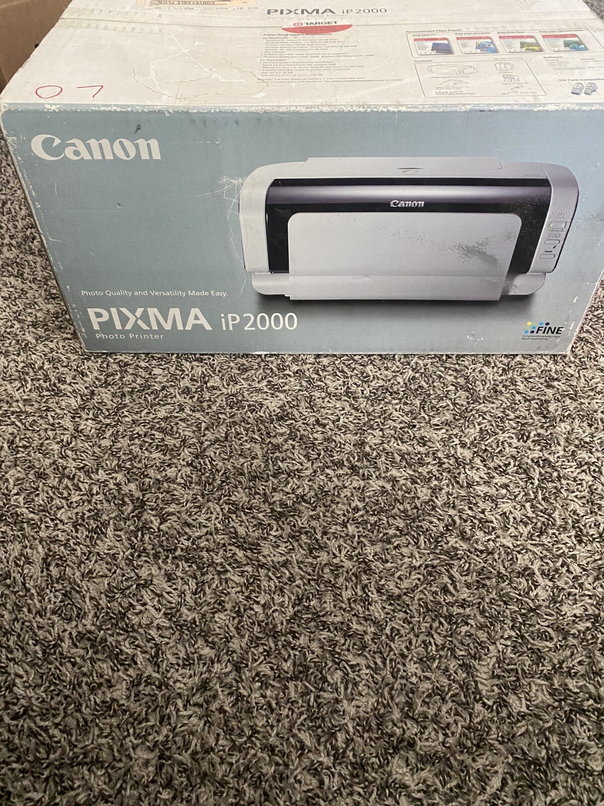 Open Box New Canon PIXMA iP2000 Photo Inkjet Printer