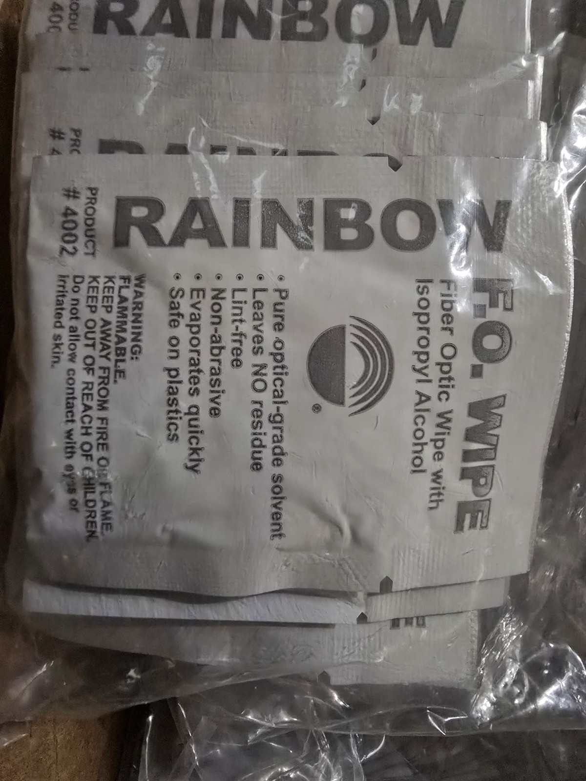 RAINBOW F.O. Fiber Optic Wipes (50 Pack)