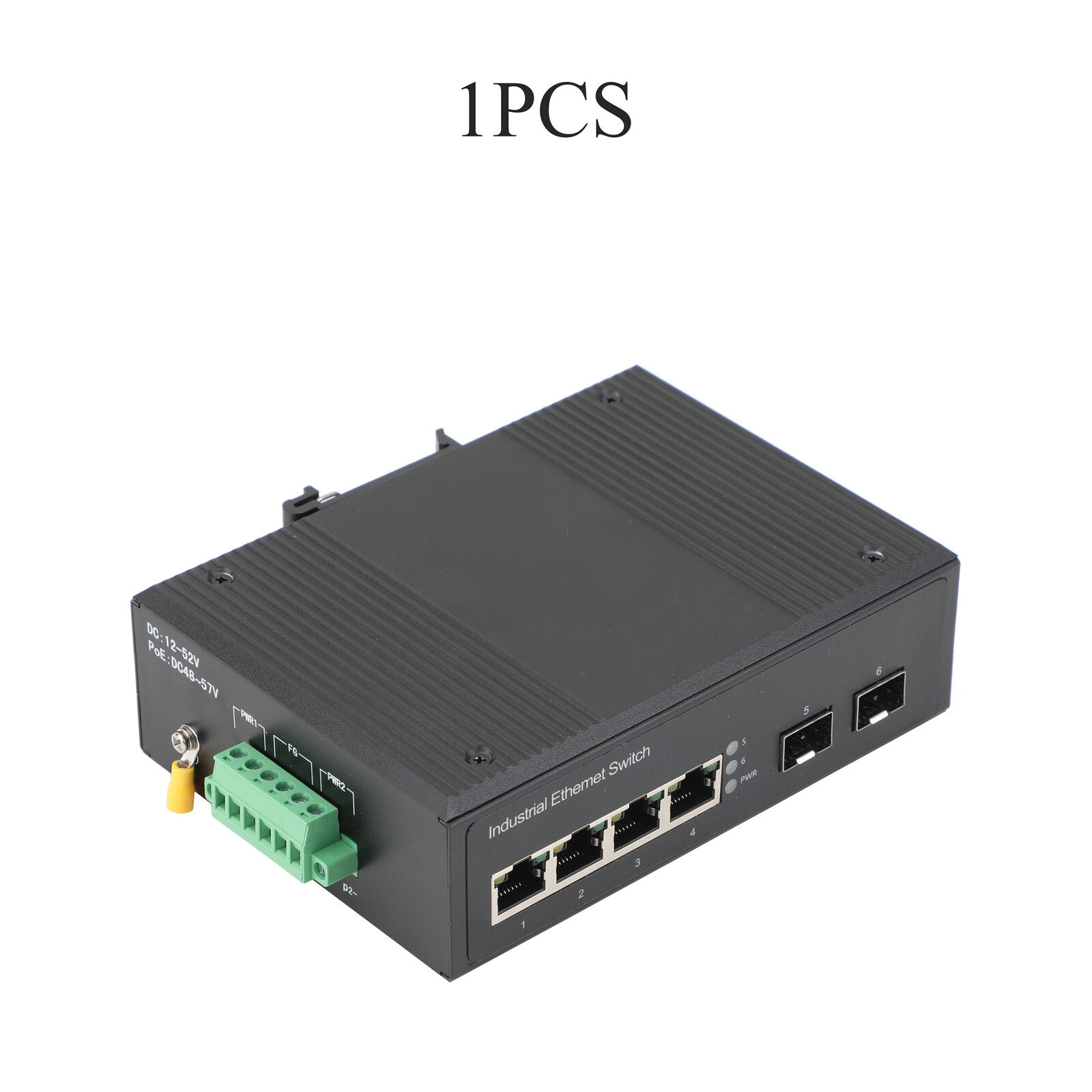 Gigabit SFP Industrial Transceiver 2 SFP to 4 POE 1000M Fiber Optic Switch