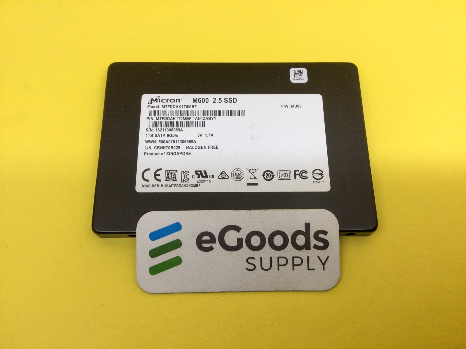 Micron M600 1 TB SATA 6Gbps 2.5in SSD MTFDDAK1T0MBF