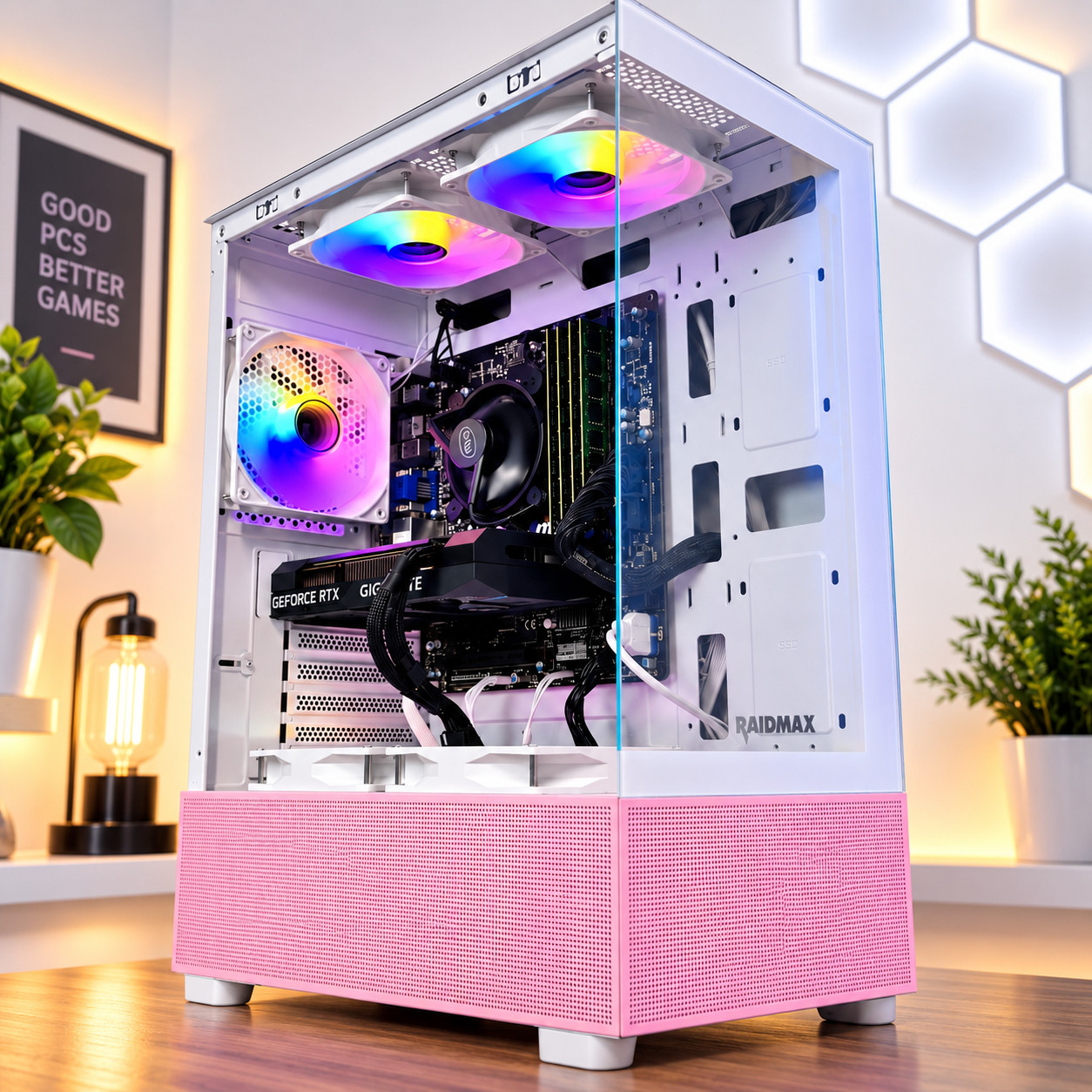 Gaming PC Desktop Computer i7 Ryzen 7 Up to 32GB RAM 2TB SSD RTX 5060 Win11 WiFi