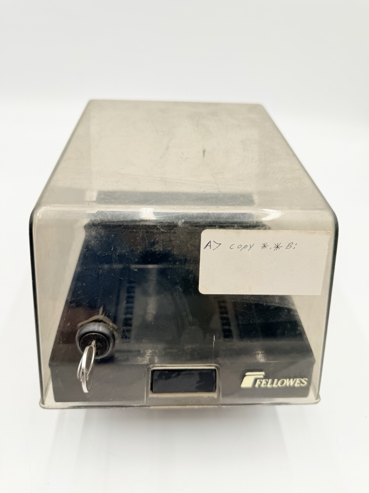 Vintage Fellowes 5.25” Floppy Disk Holder Case ECONO/STOR 50 Disc Organizer USA