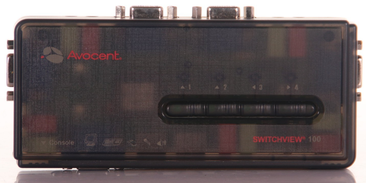 Avocent Switchview 100 2 Port USB KVM Switch 4SV110BND1 w/ Cables