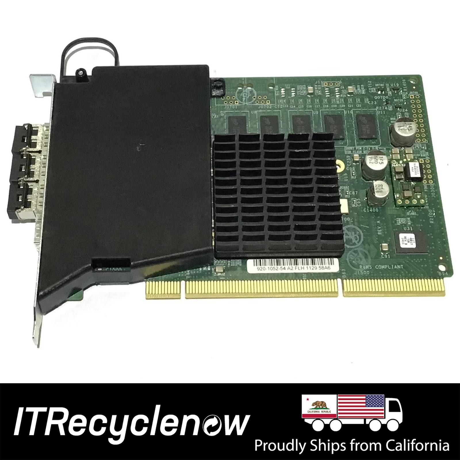 HP 3PAR 920-1052-54 4-Port 4Gb Fibre Channel Adapter PCI-X HBA w/ 4x 4GB SFPs