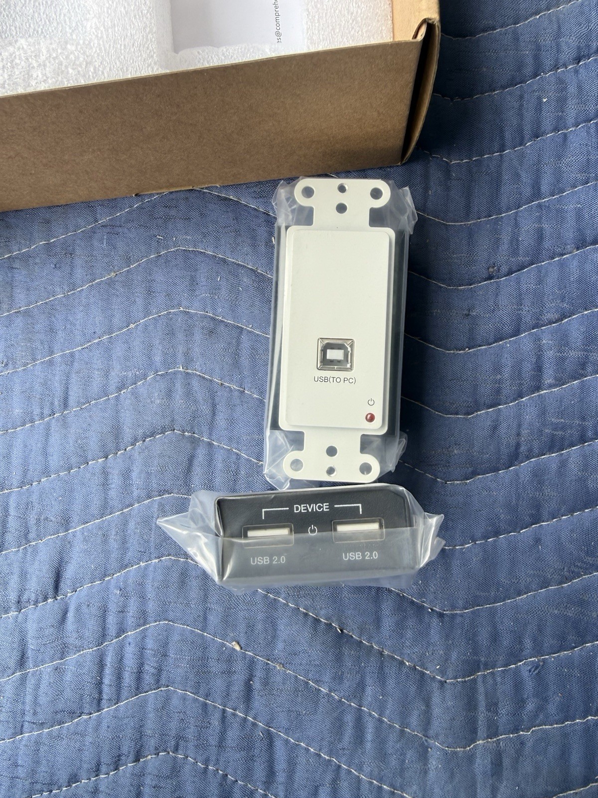 ProAV/IT Integrator Series HDBaseT USB 2.0 over CATx Single Gang Wall Plate Ext
