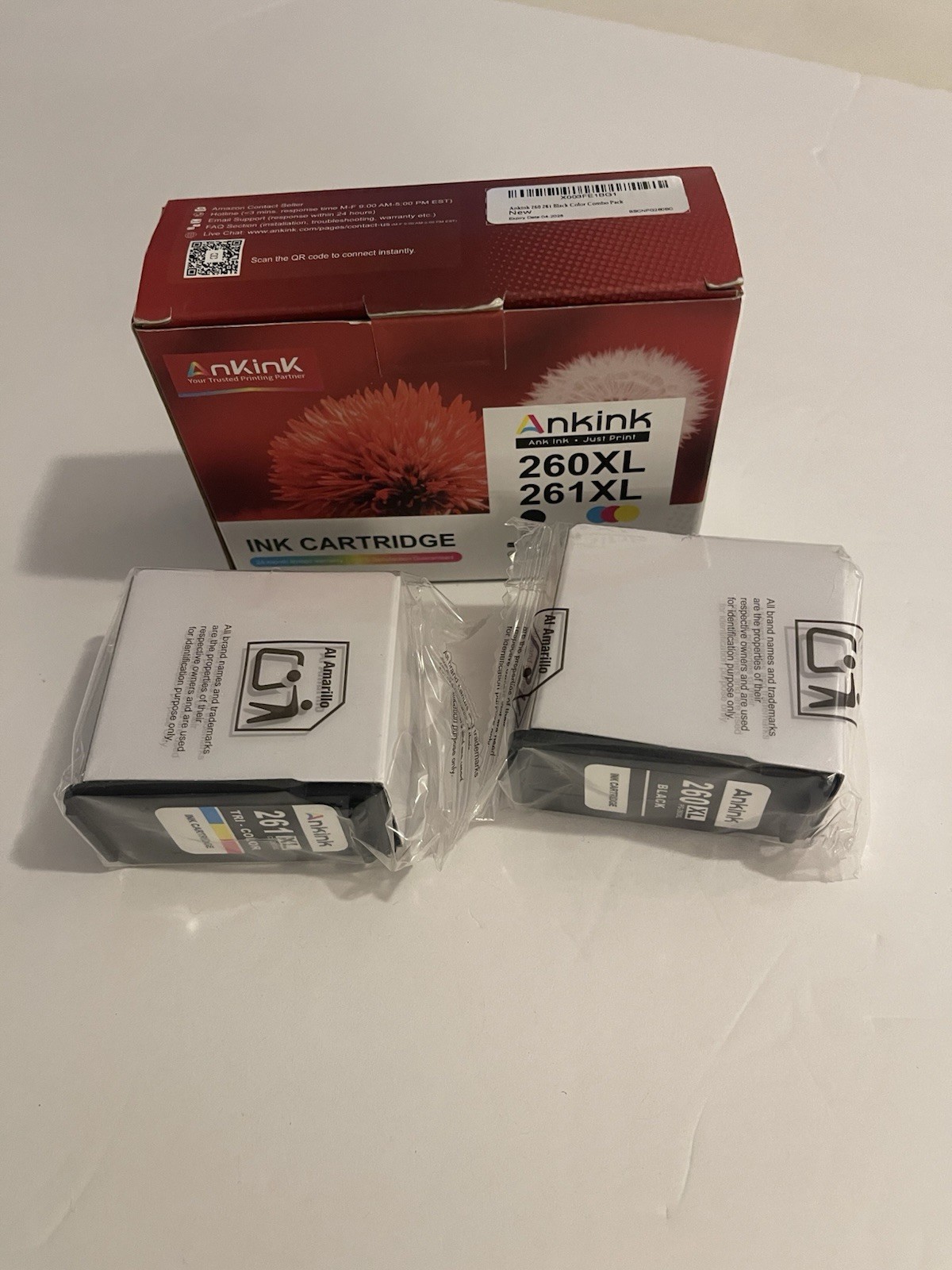 ANKINK Compatible Canon 260XL 261XL Black Color Combo Pack Ink Cartridges 2 PACK