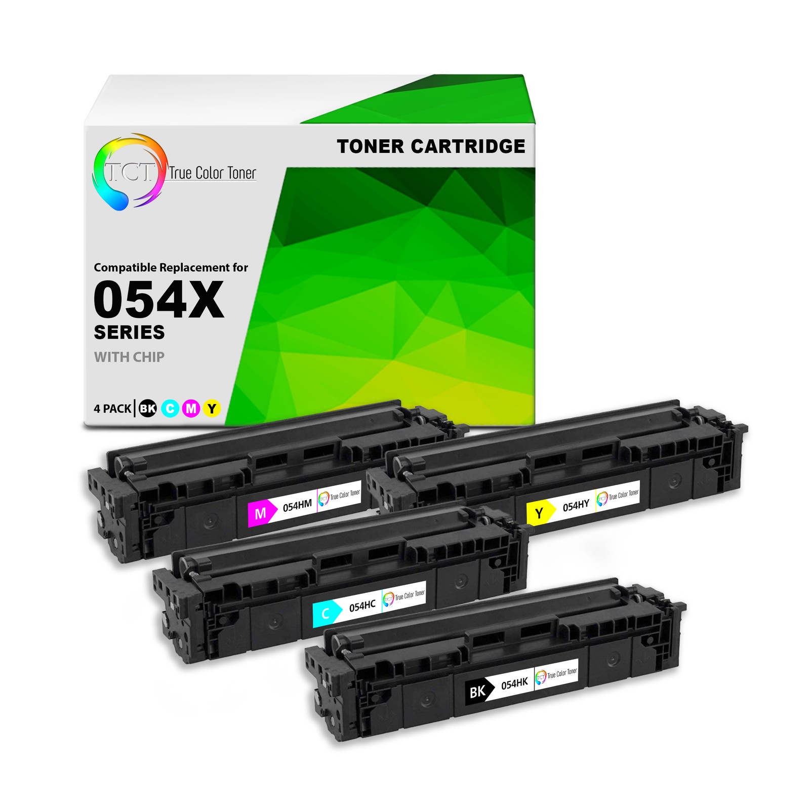 4PK TCT Premium 054X 054H BCYM HY For Canon MF642cdw Compatible Toner Cartridge