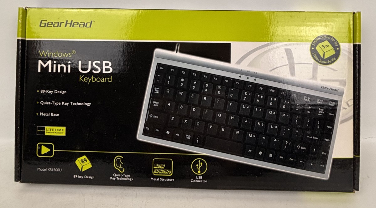 Gear Head Keyboard with Box & USB Connector