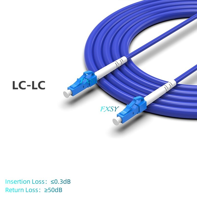 LC/UPC to LC/UPC OS2 Simplex Armored Fiber Optic Patch Cord 20m 30m 50m 80m 100m
