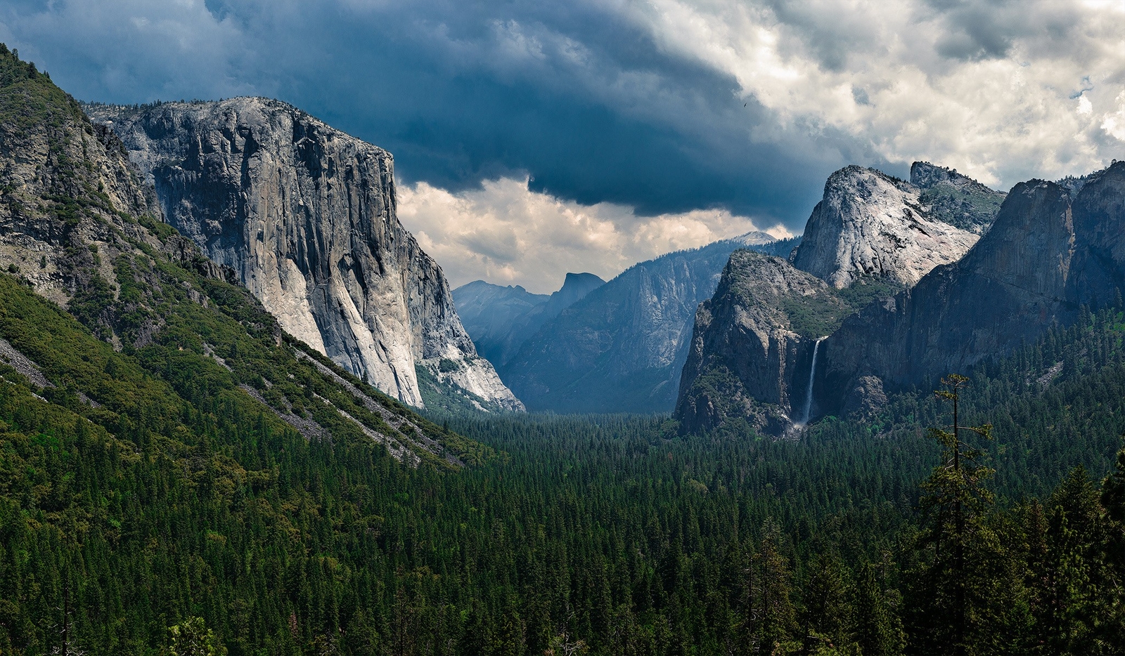 Landscape yosemite national park valley cliff mountains Custom Gaming Mat Desk
