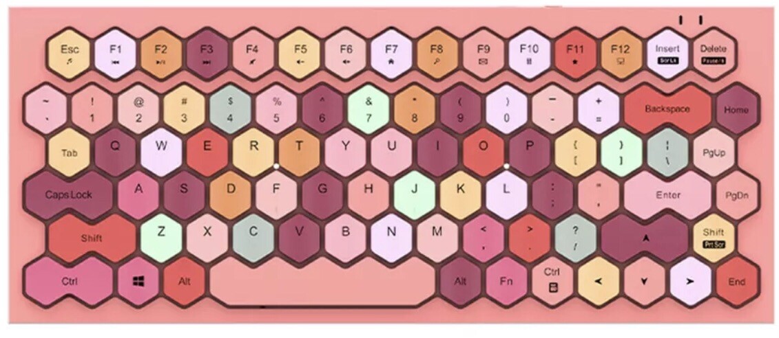 Mofii Phoneix  BT Keyboard Mixed Color 83  Mini Portable Girls P3X8  🔥