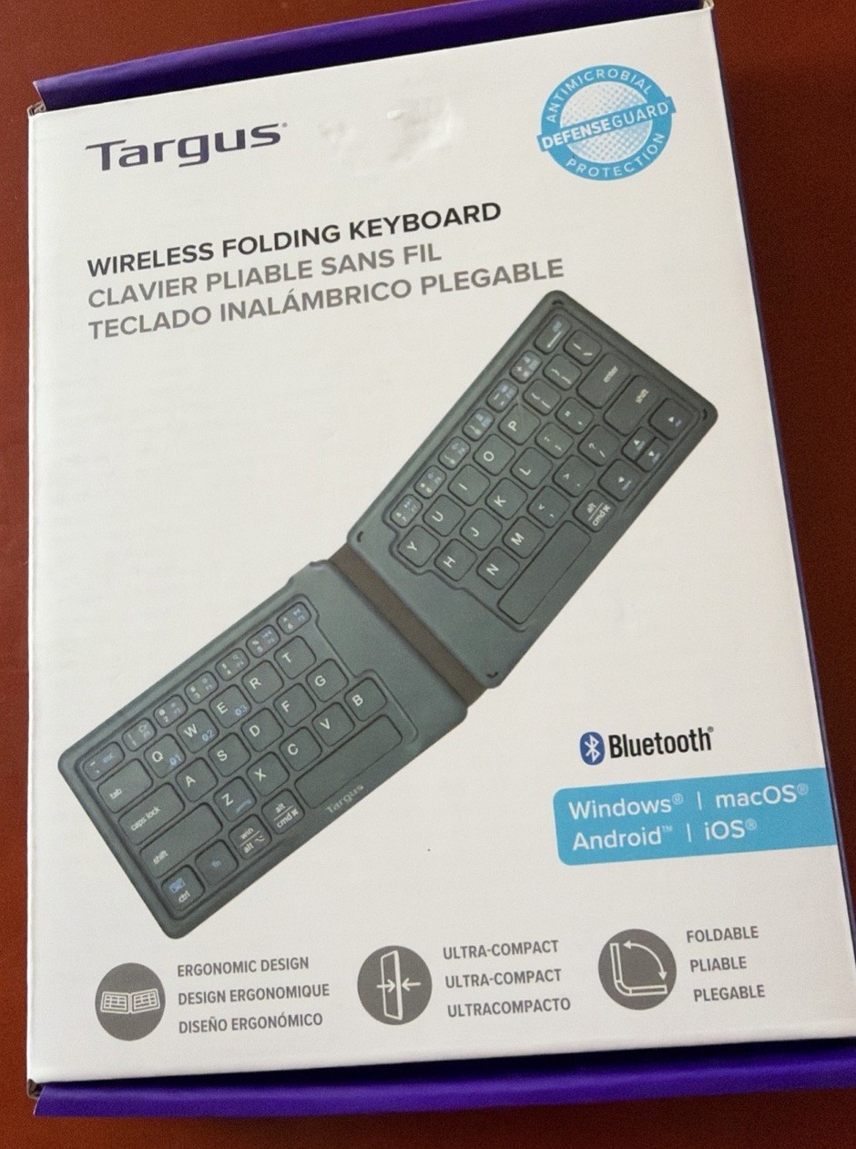Targus Wireless Folding Keyboard Bluetooth Windows Android, MacOS, iOS Brand New