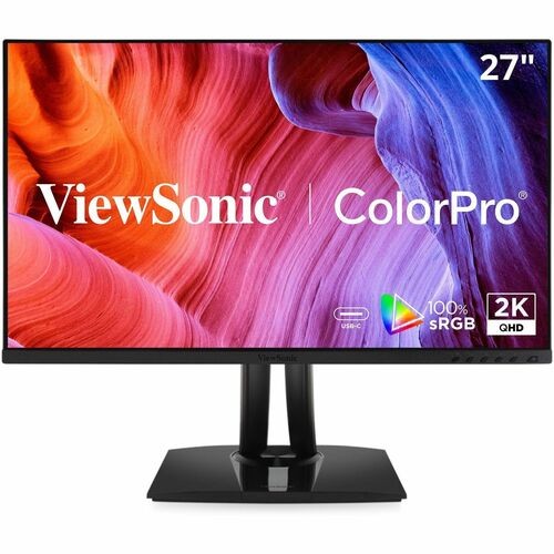ViewSonic VP2756A-2K 27 Inch IPS QHD 1440p Monitor with Advanced Ergonomics, 100