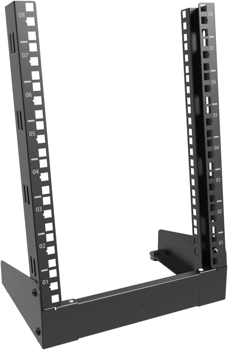 8U Small Desktop Network Rack 10" Mini Open Frame Server Rack