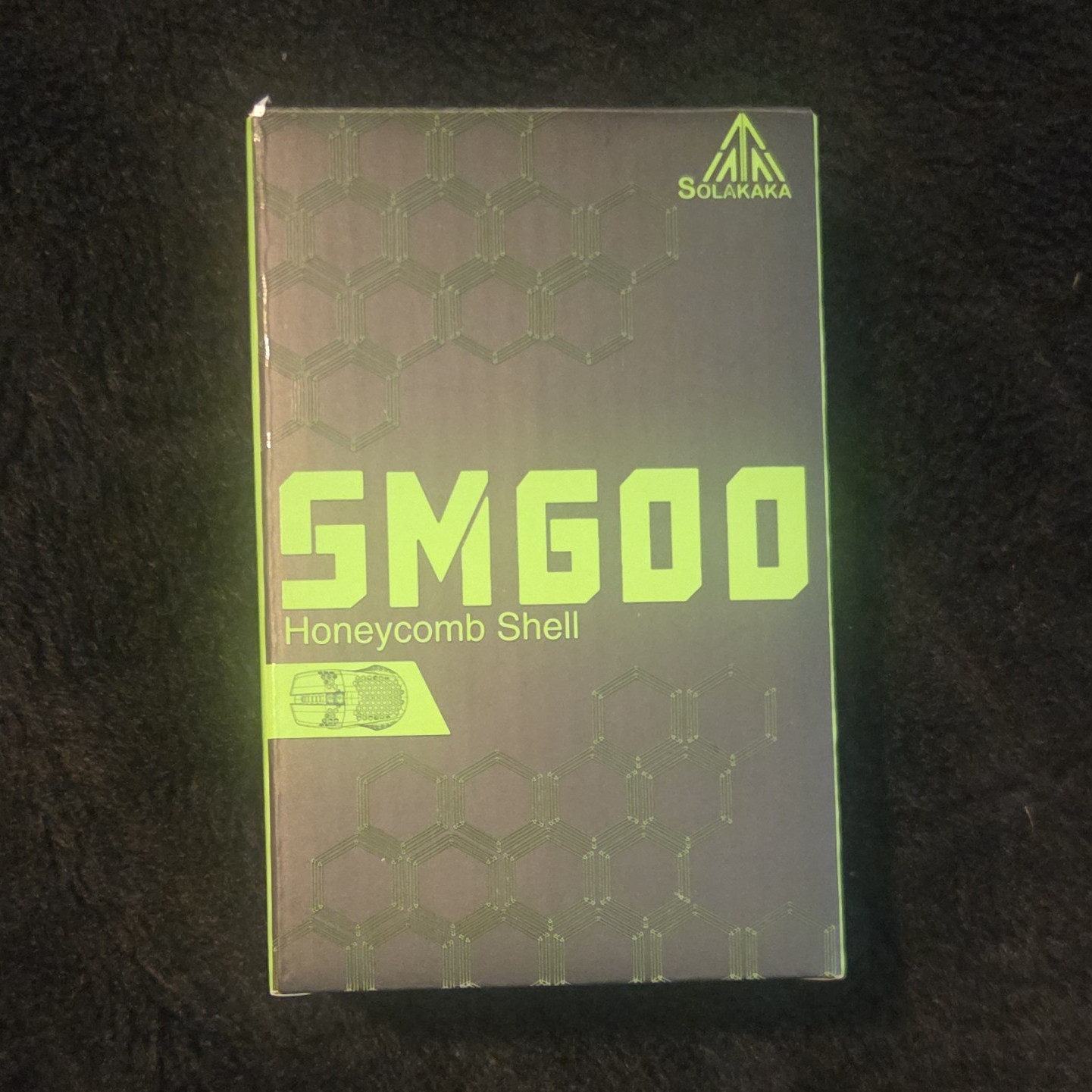 SOLAKAKA SM600 Tri-Mode Honeycomb Gaming Mouse RGB 13200 DPI 6 Btn Black