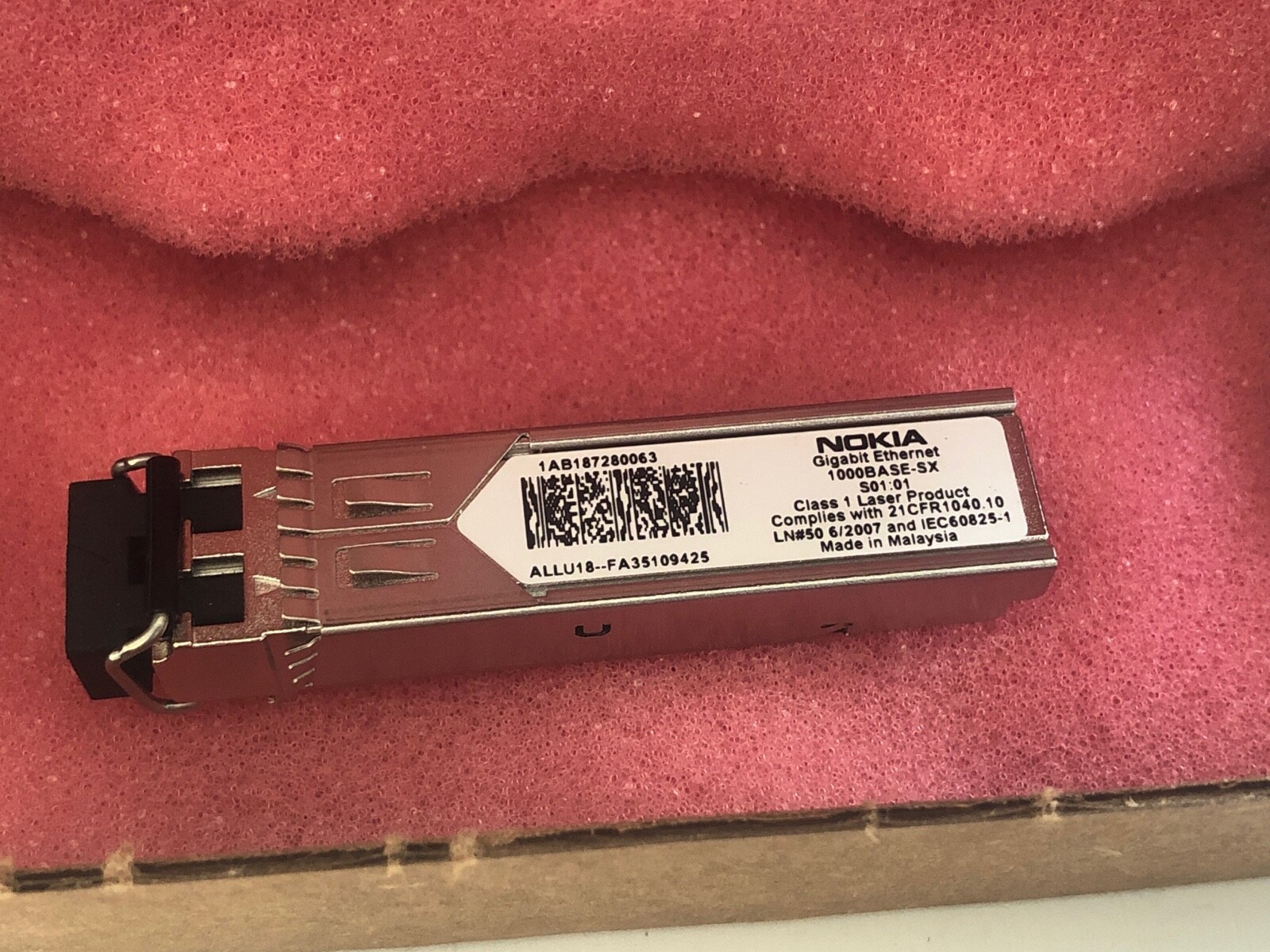 GENUINE NOKIA 1AB187280063 OE-TRX-GBE 1000BASE-SX GIGABIT ETHERNET NEW