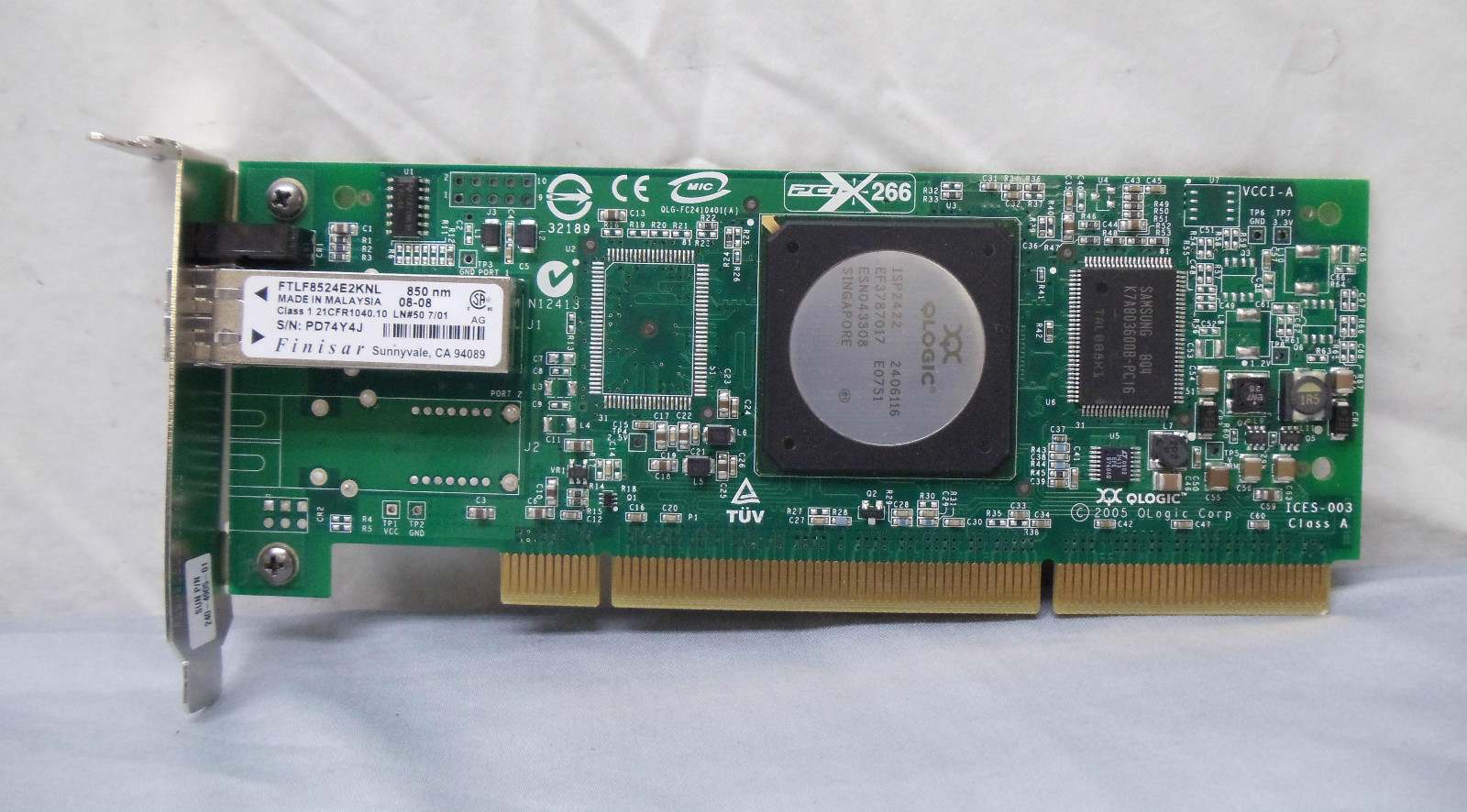 Used Sun 375-3354 Qlogic PCI-X 4GB 1 Port Fibre Channel FC2410401-31 (wrs)