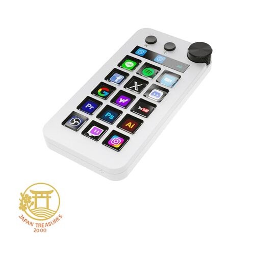 ActionRing Stream Controller Deck Shortcut Keyboard Left-Hand Device with Three