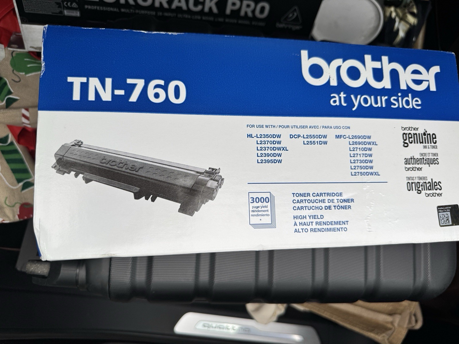 Brother TN-760 Replacement Toner Cartridge - Black