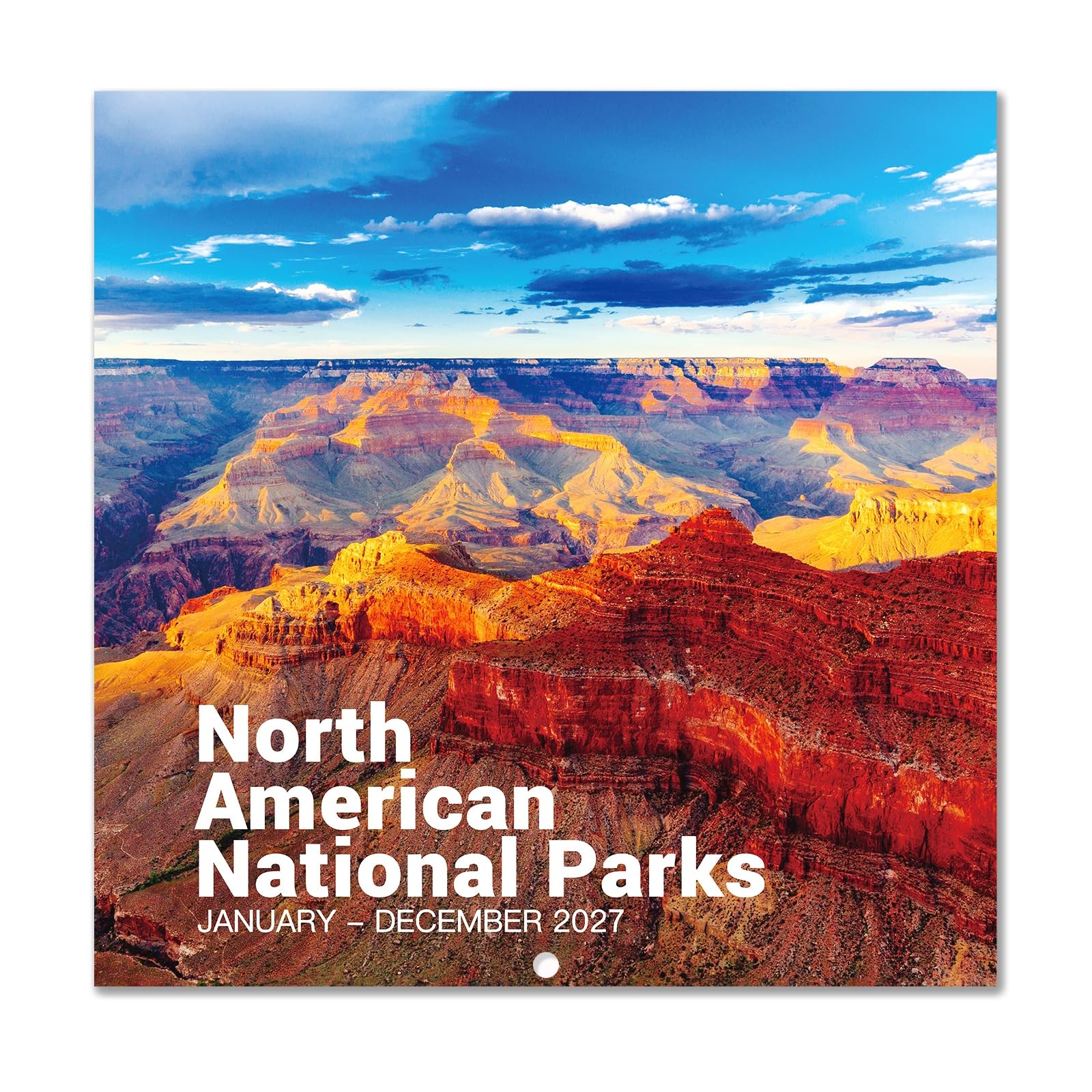 Wall Calendar 2027 National Parks 12 x 24 Monthly Hanging Hook Open Blocks