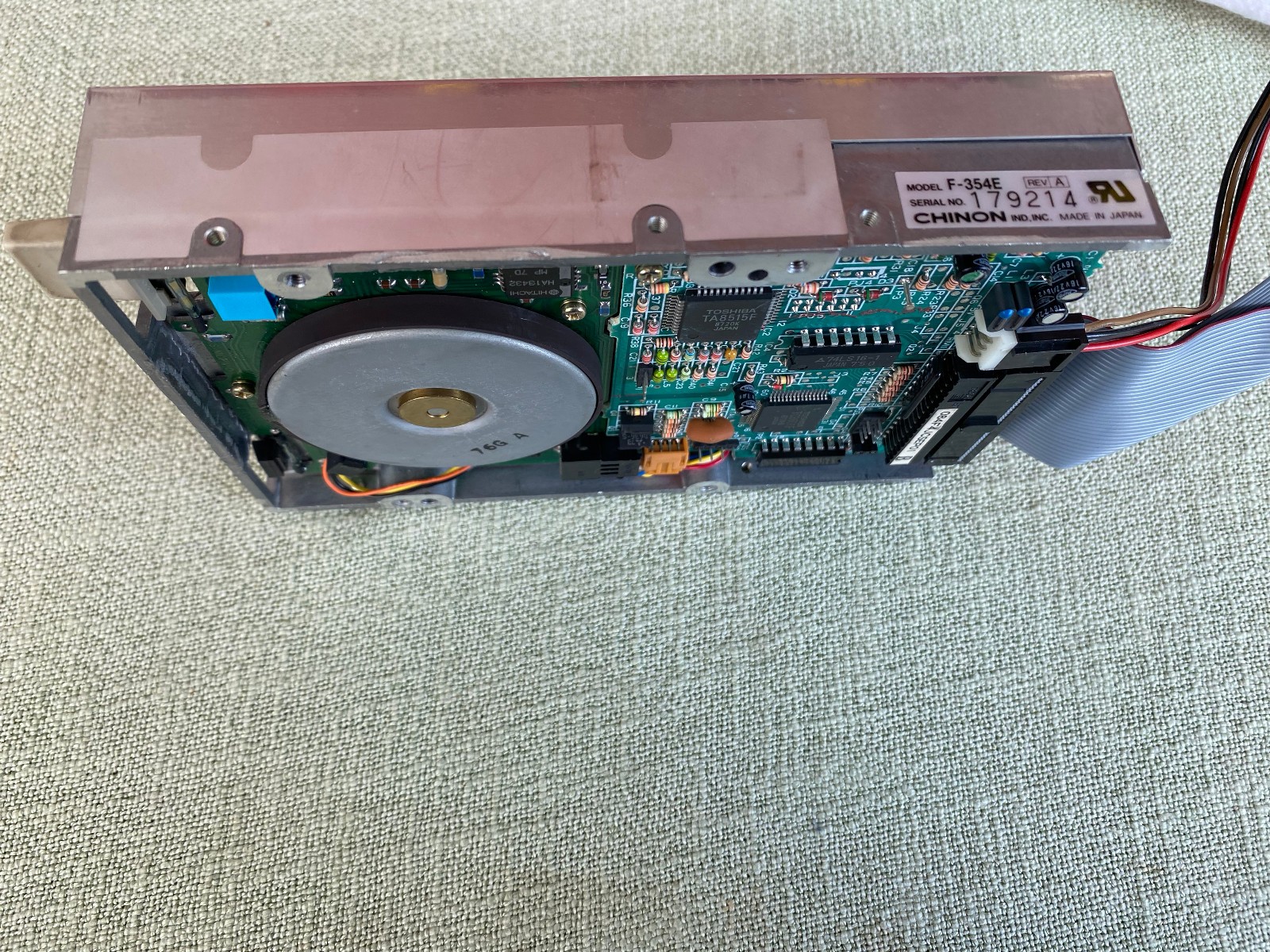 Chinon F-354E Rev.A Disk Drive for Amiga 500/A500+ from A500 Rev.3, Works #07 26