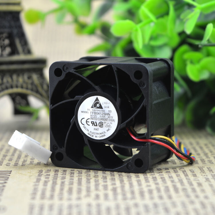 Delta FFB0412SHN DC 12V 0.60A 40x28mm PWM Server Inverter Case Axial Cooling Fan