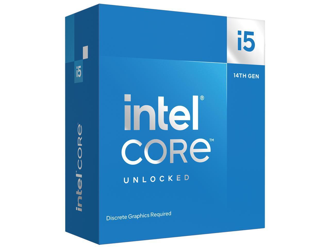 Intel Core i5-14600KF - 14th Gen 14-Core (6P+8E) LGA 1700 125W CPU Processor