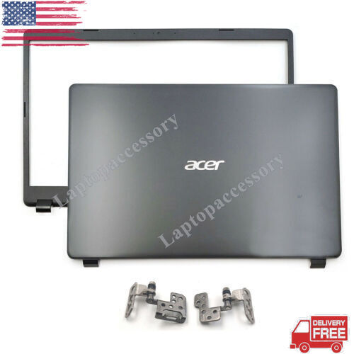 New Gray Top Lid Back Cover+Bezel+Hinges For Acer Aspire A315-42 A315-54 A315-56