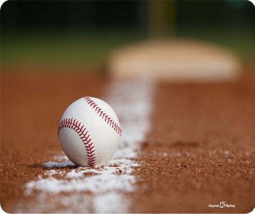 Baseball on Infield Mouse Pad