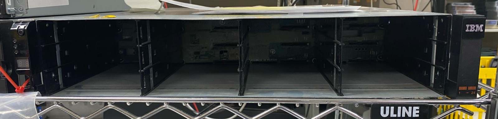 IBM 2076-312 Storwize V7000 Control Enclosure w/rail kit. Message to add drives.