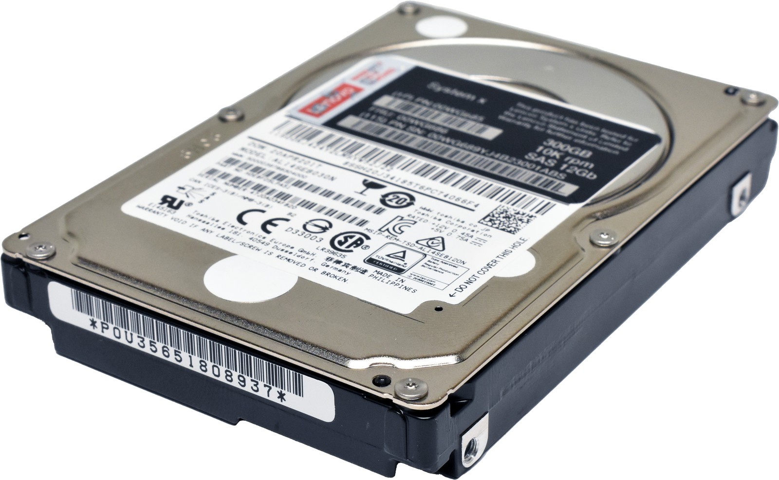 IBM Lenovo Toshiba 300GB 00WG686 00WG685 AL14SEB030N 12G 2.5" 10K SAS HDD