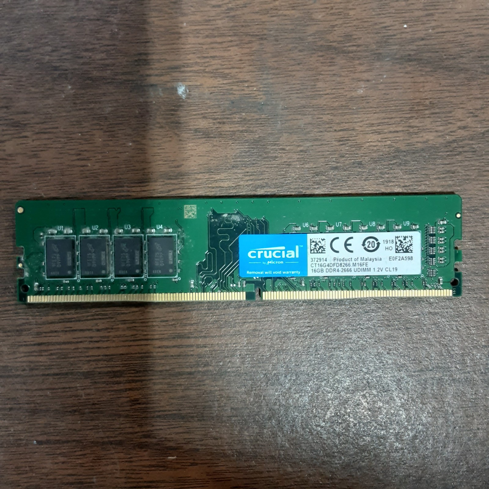 Crucial CT16G4DFD8266.M16FE 16GB (1x16GB) DDR4-2666MHz Desktop Memory