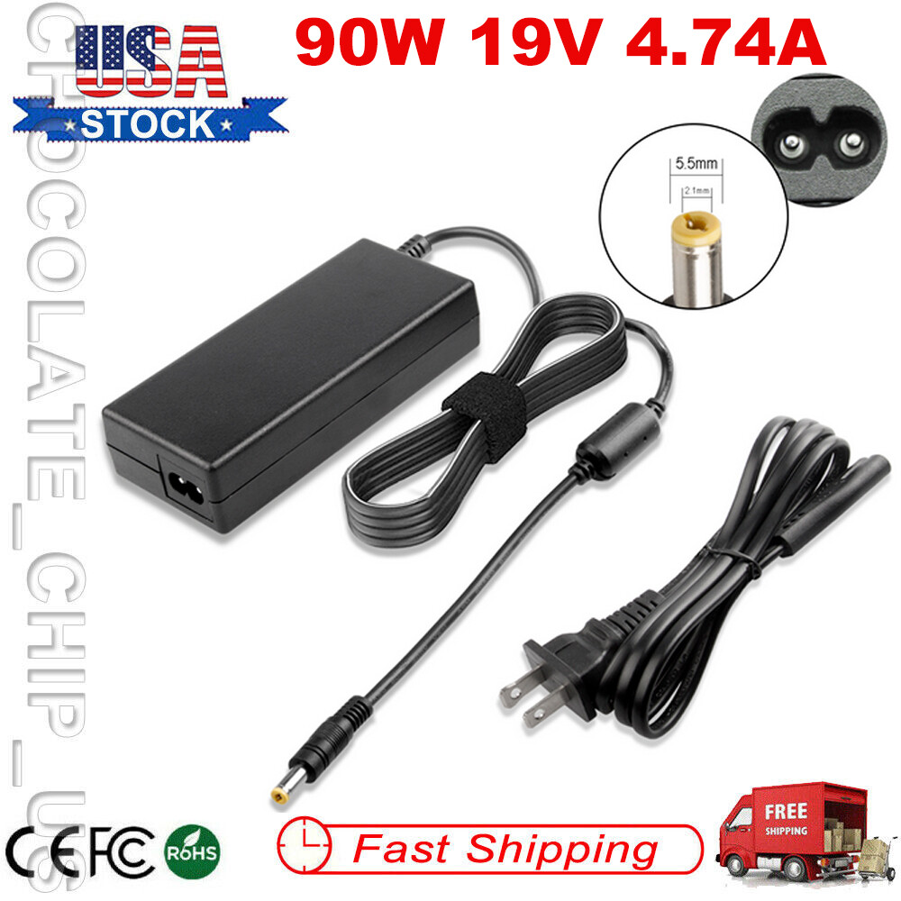90W AC Adapter Power Cord Charger for Fujitsu LifeBook AH530 AH531 AH532 AH550