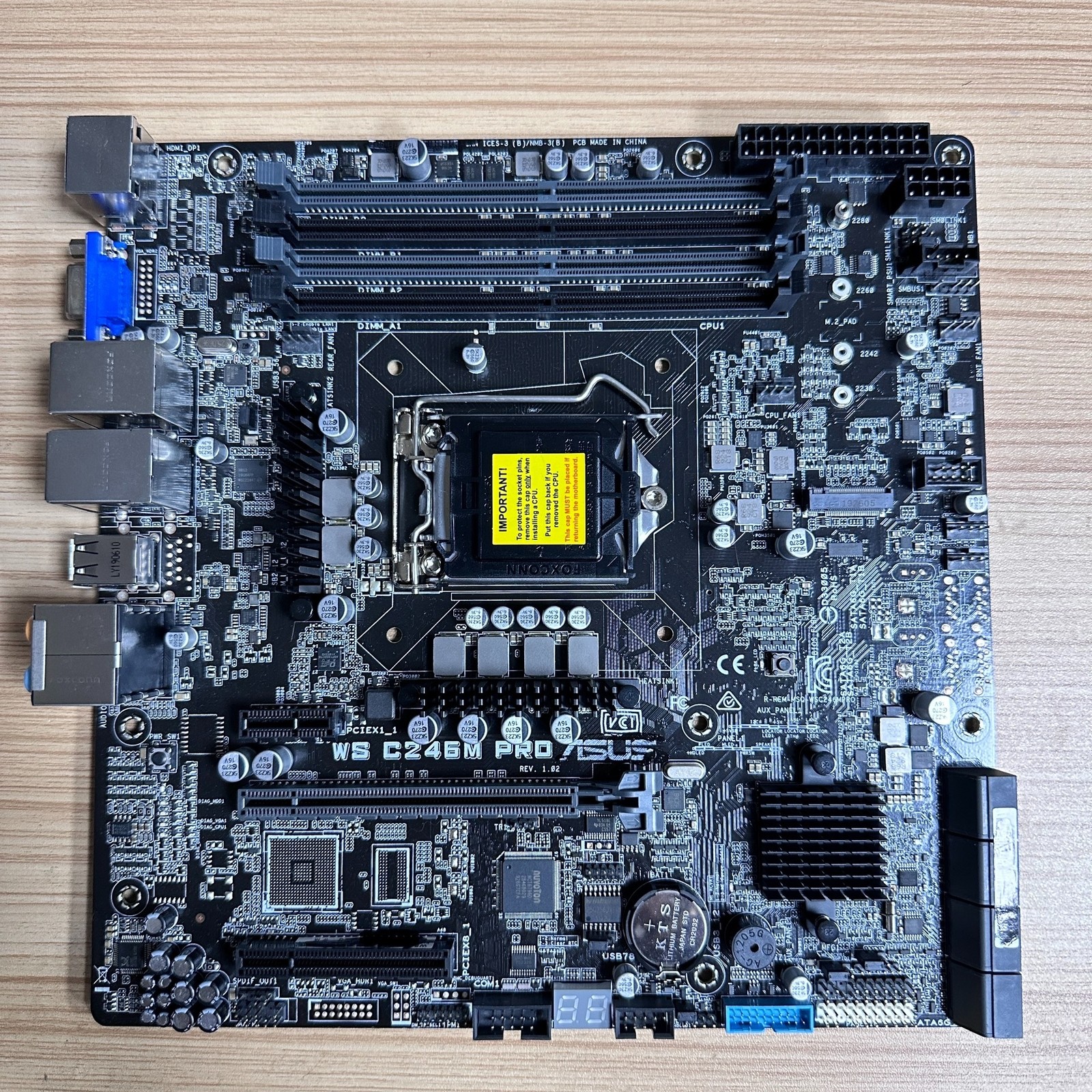 FOR ASUS WS C246M PRO DDR4 LGA 1151 DDR4 128GB ATX Motherboard Test OK