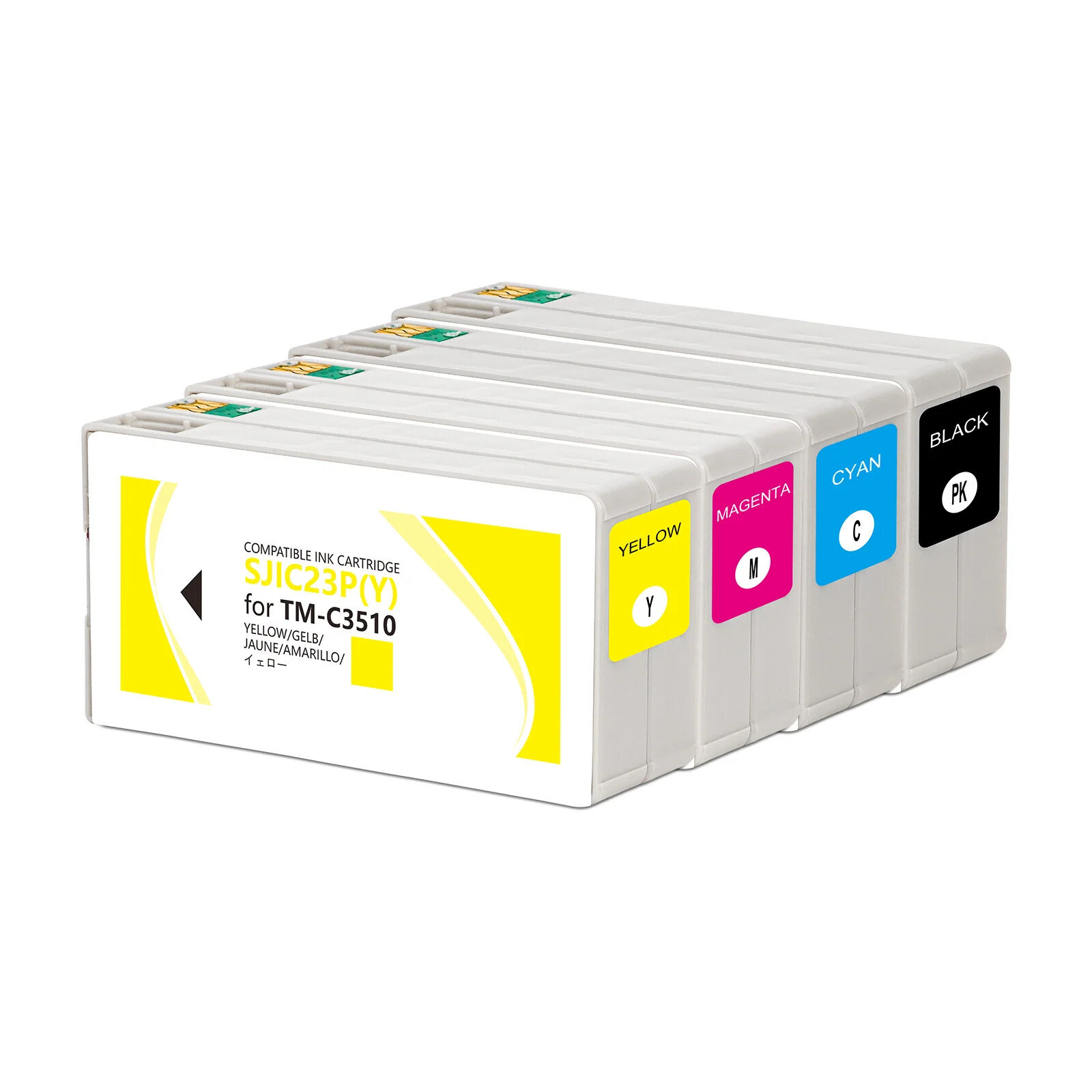 SJIC23P 30ML Compatible Ink Cartridge for Eps ColorWorks TM-C3510 Printer 1SET