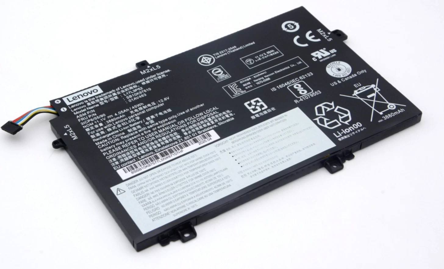 Original 01AV463 Battery For Lenovo ThinkPad SB10K97610 L17L3P52 L17M3P54 NEW