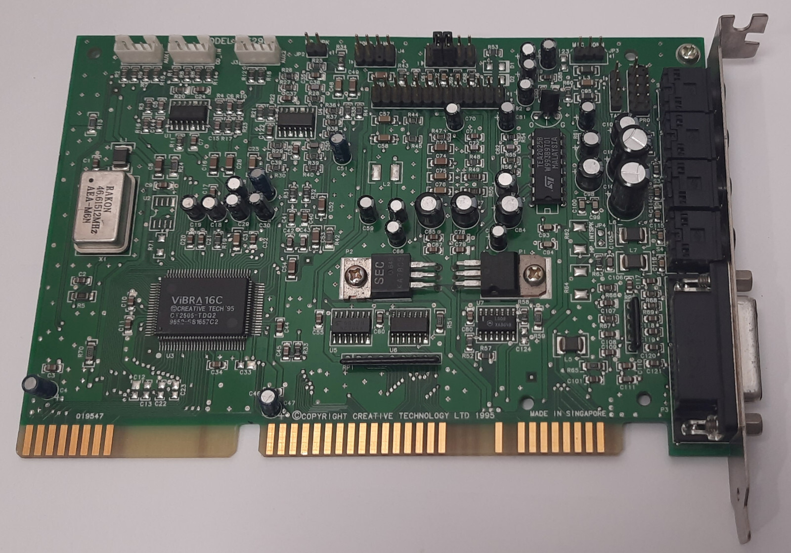 Creative Sound Blaster 16 Prelude ISA Sound Card (CT2960, Retro, 1995)