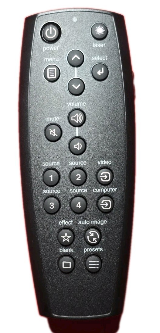 Interlink IRC-TC LCD Projector Remote Control with Laser Pointer 60825 Jqa