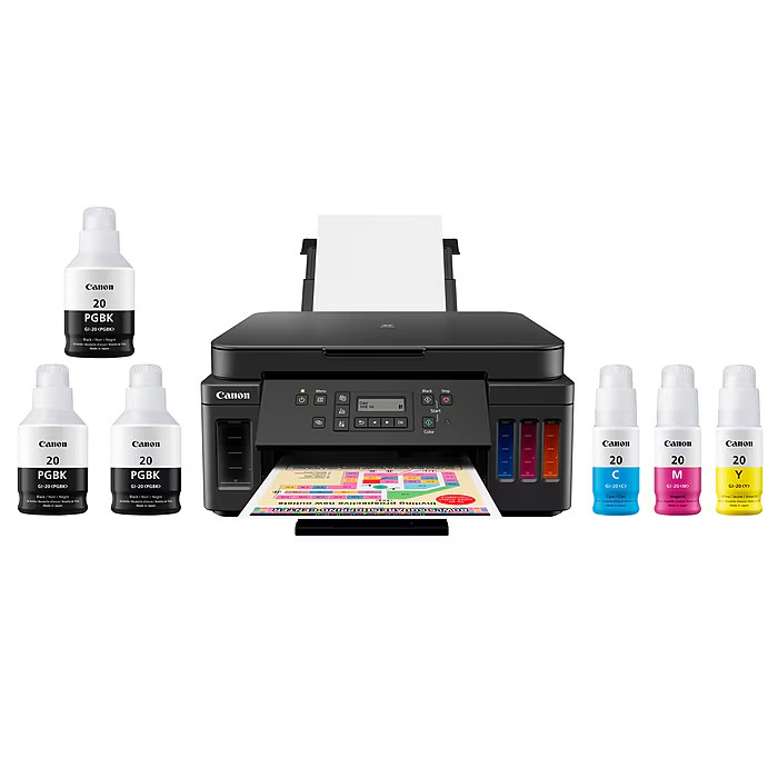 Canon PIXMA MegaTank G6020 Wireless Color All-In-One Supertank Inkjet Printer