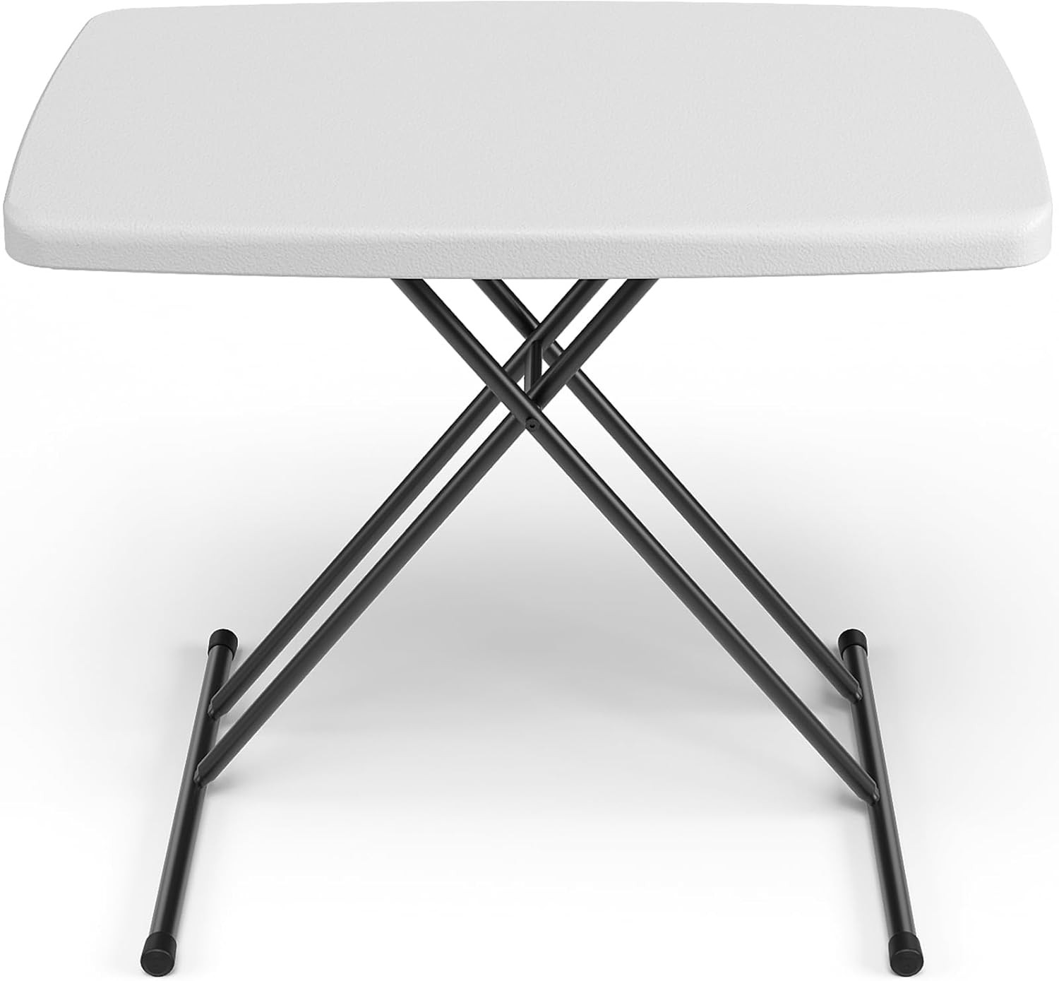 Folding Table 30 Inch - Small Desk Adjustable Height TV Tray for Laptop, Couch